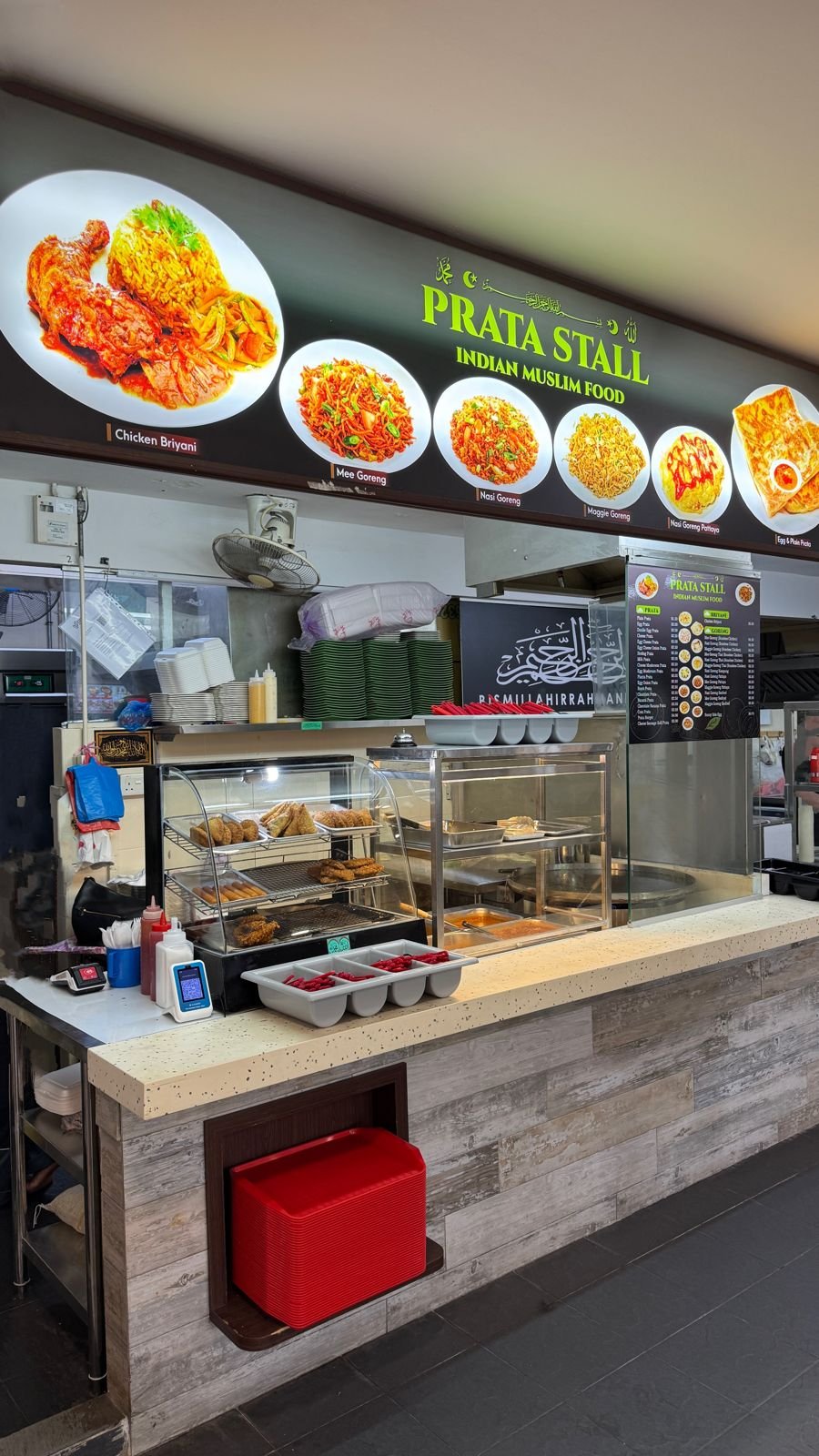 The Prata Stall at SP storefront at Food Court 3
